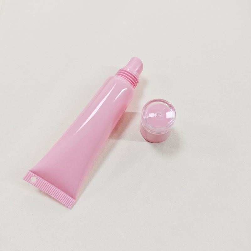 リップグロス用チューブ 8ml/15ml ピンク色 在庫あり 穴あき チェーン付き ペンダント付き 化粧品容器 アイクリームサンプル|undefined