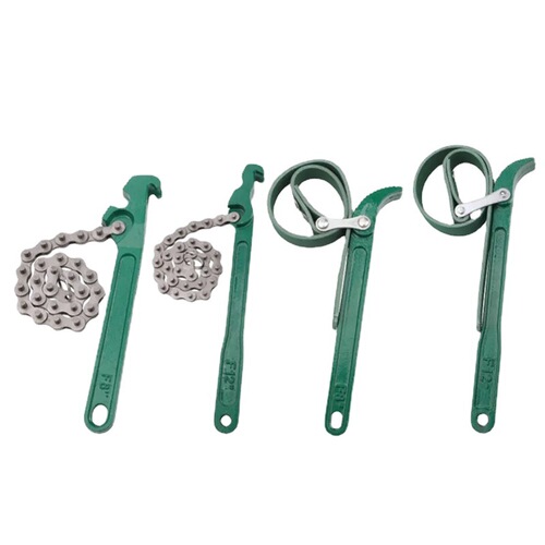 Manufacturer sells 9-inch belt and chain type automotive oil grid wrench and 12-inch chain and belt filter wrench