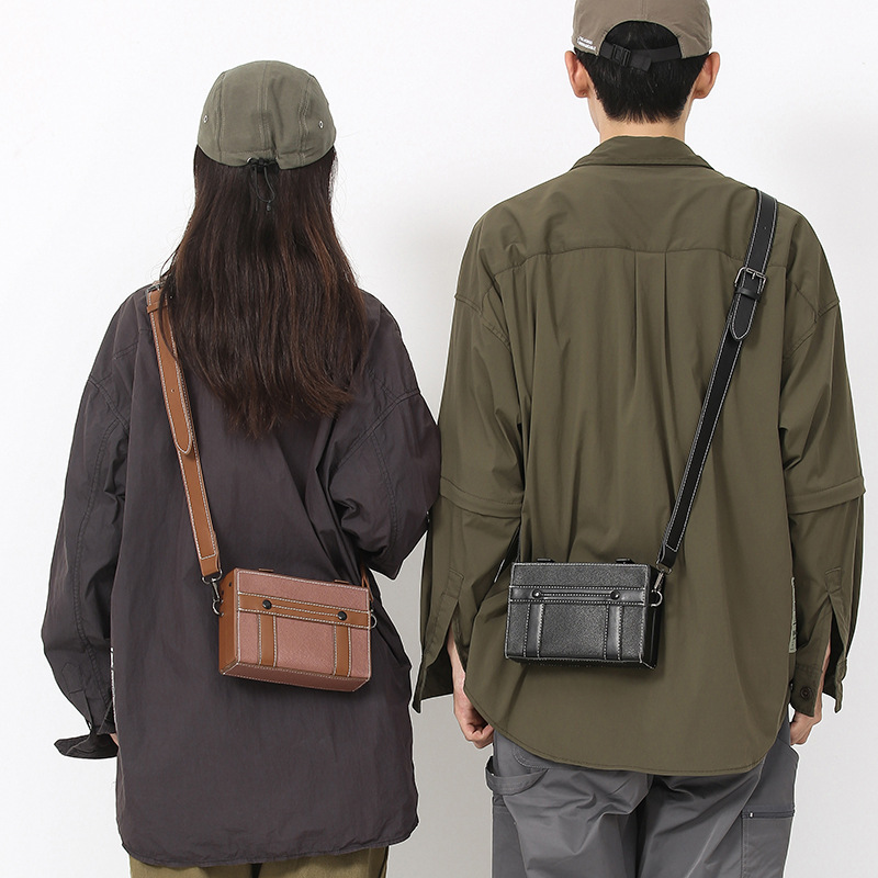 Box Bag Men's New Trendy Cool Small Square Bag Fashionable Casual Styling Bag Personalized Trendy Brand Mobile Phone Crossbody Bag_voghion.com