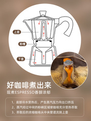 444Z批發川島屋摩卡壺手沖咖啡壺家用意大利便攜濃縮滴濾壺煮特濃