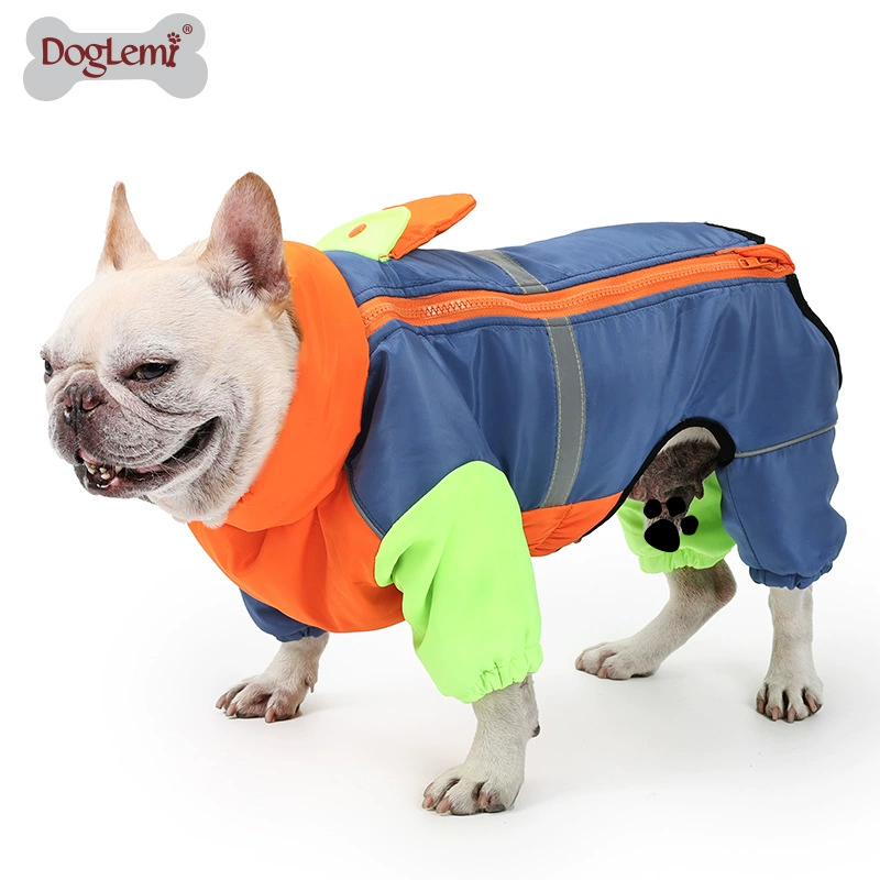 Зимняя одежда для золотистых ретриверов, уличная хлопчатобумажная одежда, утолщенная теплая светоотражающая одежда для собак, большая, средняя и маленькая осенне-зимняя одежда для четвероногих собак.