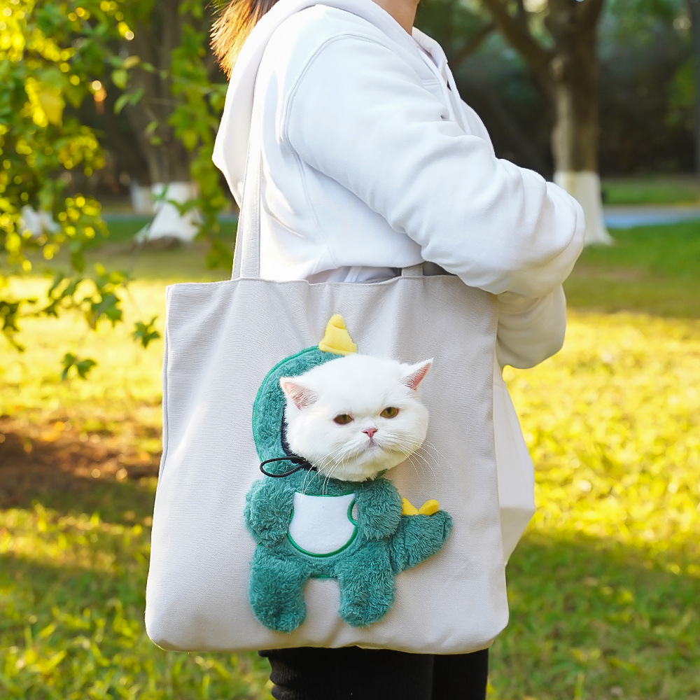 Pet Outing Bolso de hombro Cartoon Lion Cat Bolso para perros Bolso para perros Excursión Teddy Bigxiong Into Corgi