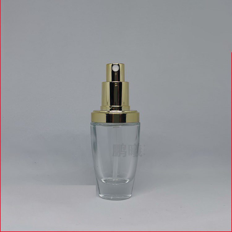 30ML高档小黑瓶 化妆品压泵分装套装瓶 精华乳液瓶喷雾泵乳液泵