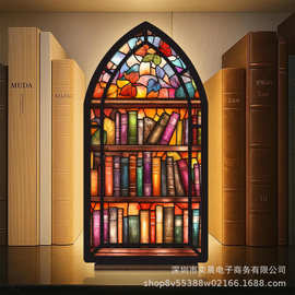 跨境新款BookNook木质书立书架装饰彩色多款书角饰品读书人士礼品