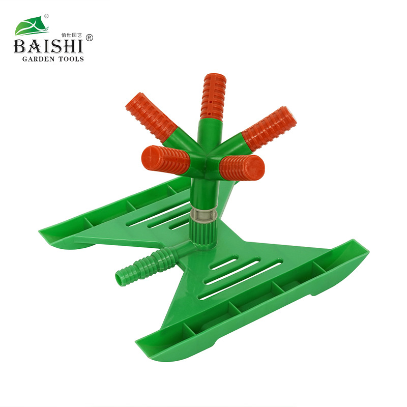Baishi jardinería simple conexión de agua rociador de césped giratorio automático rociador de jardín giratorio de 360 grados al por mayor