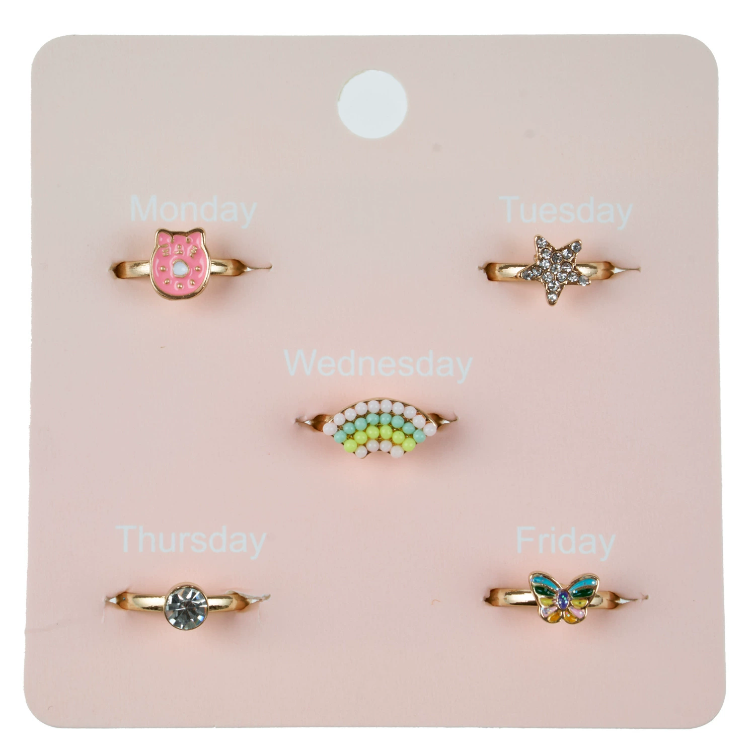 Children's one size ring, set, accessory, European style, Korean style