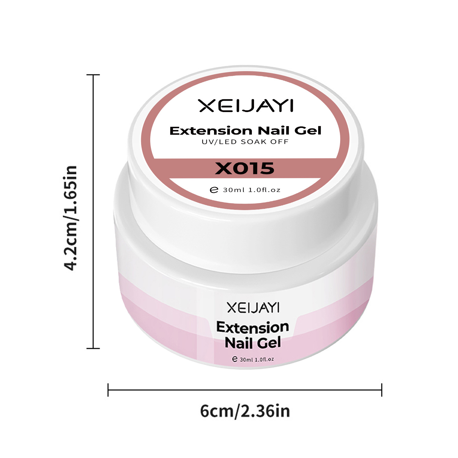 Gel de Extensión Sólido en Tarro para Salón de Uñas