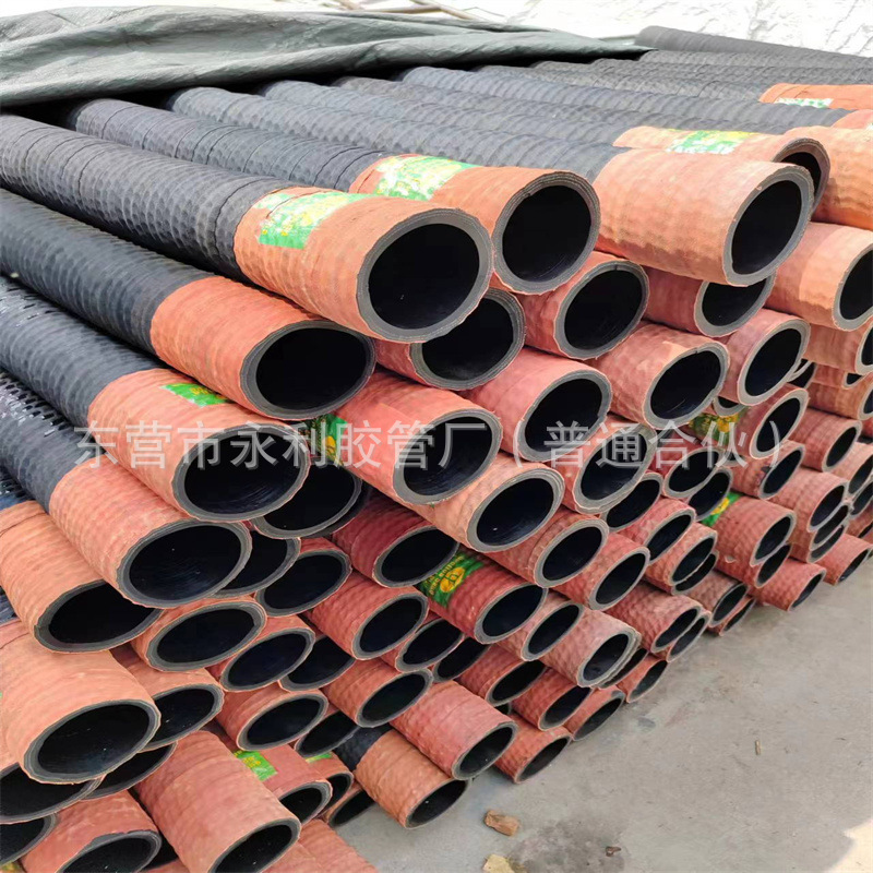 100mm108mm高压耐磨钢丝橡胶管 钢丝骨架卸灰胶管 耐磨打灰管