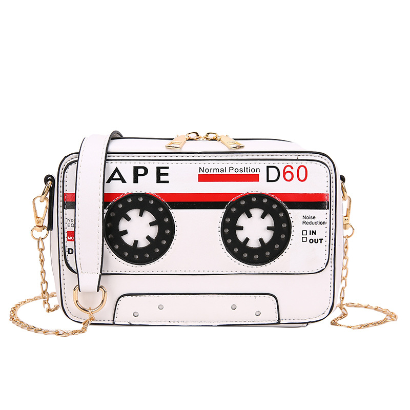 fashion funny tape cassette pu messenger bagpicture115