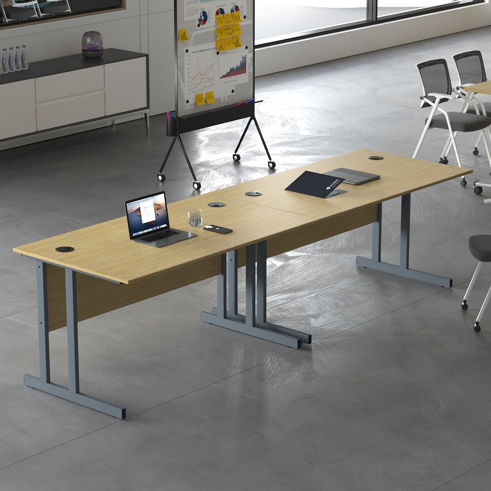 Mesa de personal de la empresa una sola persona 4 personal estación de trabajo financieros tablero de muebles transfronterizos mesa de computadora de protección ambiental mesa de conferencias