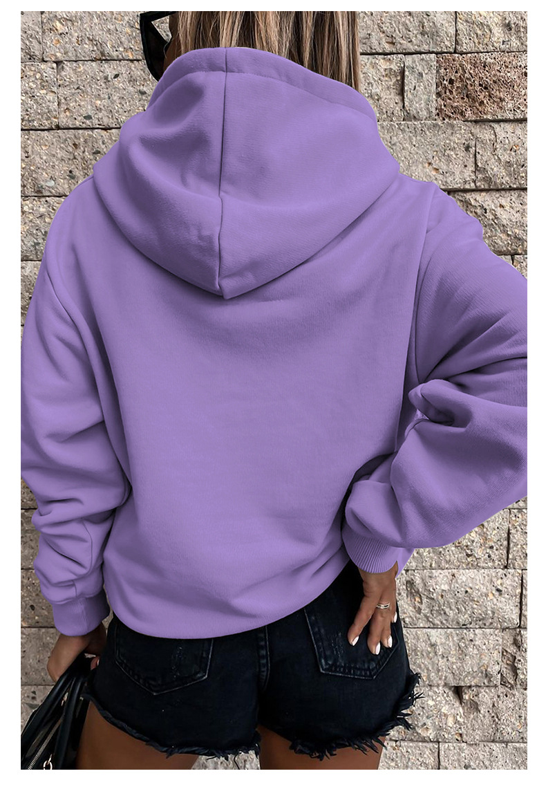 autumn and winter women s solid color with pockets hoodie nihaostyles wholesale clothing NSSI79476