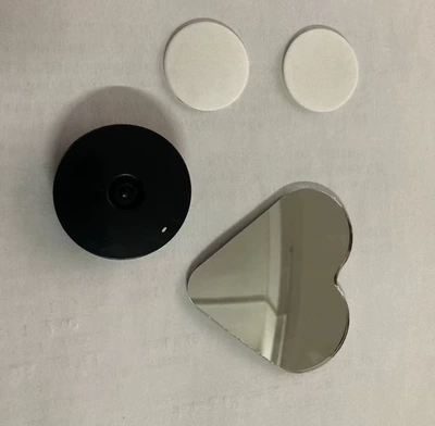Car rearview mirror heart-shaped boreless small round mirror reversing high-definition love big vision blind spot auxiliary mirror (Large field of view rear view auxiliary mirror) - one-pair