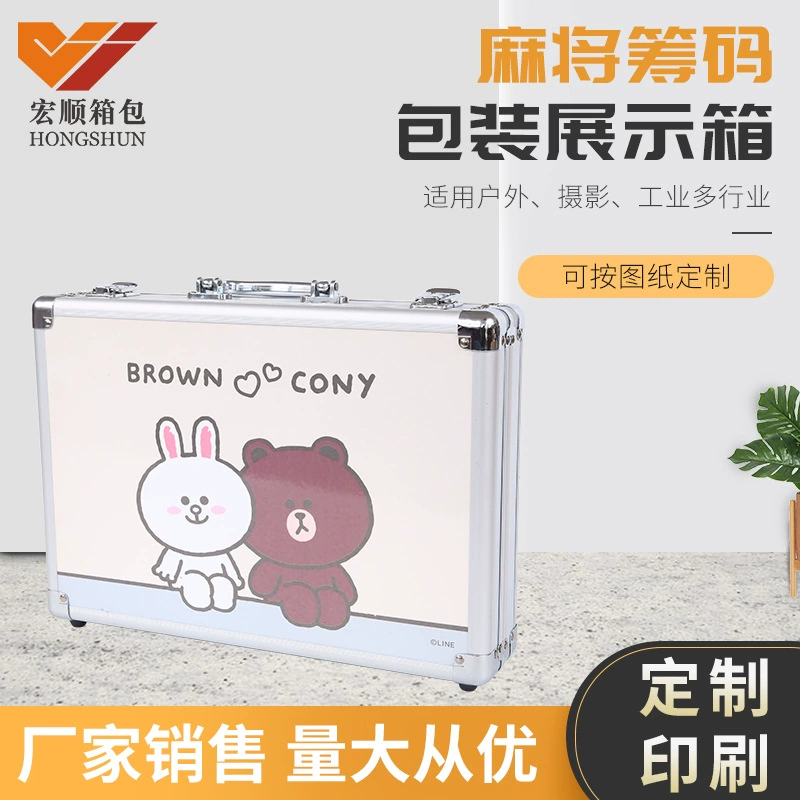 Портативный ящик для Маджонга из алюминиевого сплава Sparrow ящик для хранения карт фишки покерная коробка ящик для хранения из искусственной кожи