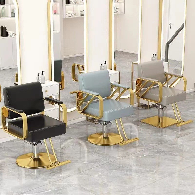 silla de peluquería fábrica de elevación personalizada rotativa silla de peluquería de acero inoxidable silla de peluquería profesional silla de peluquería