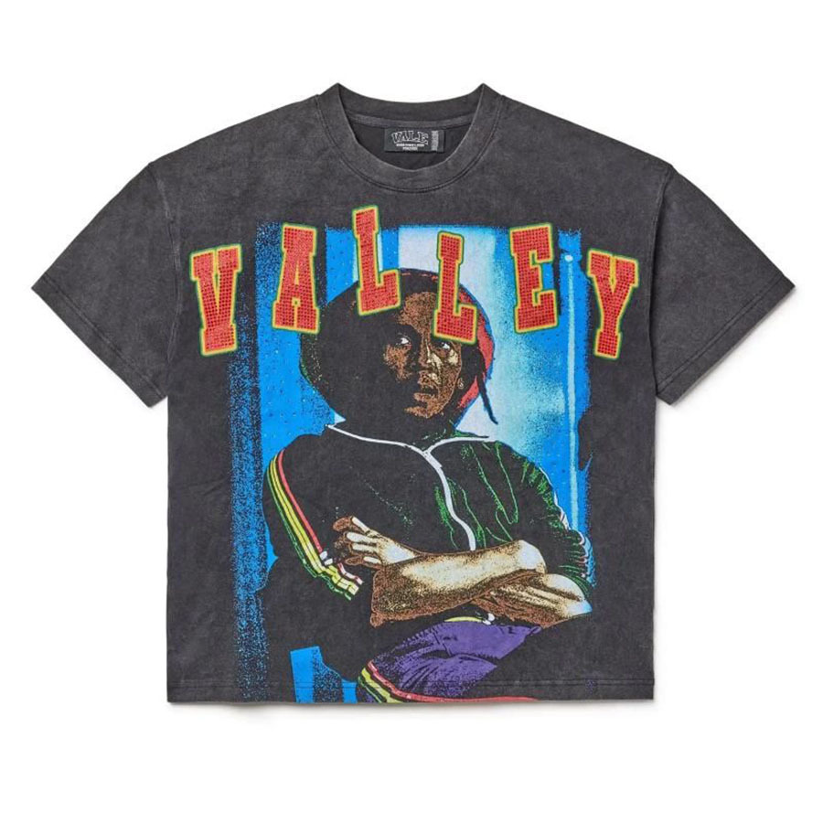 Verano estilo americano retro impresión oscura lavado con agua hace viejos bloques sueltos oversize hip hop skate camiseta de manga corta