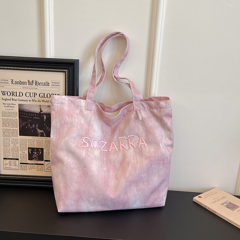 Tie Dye Kosmetiktasche Aus Canvas Für Reisen Im Boho Stil_voghion.com