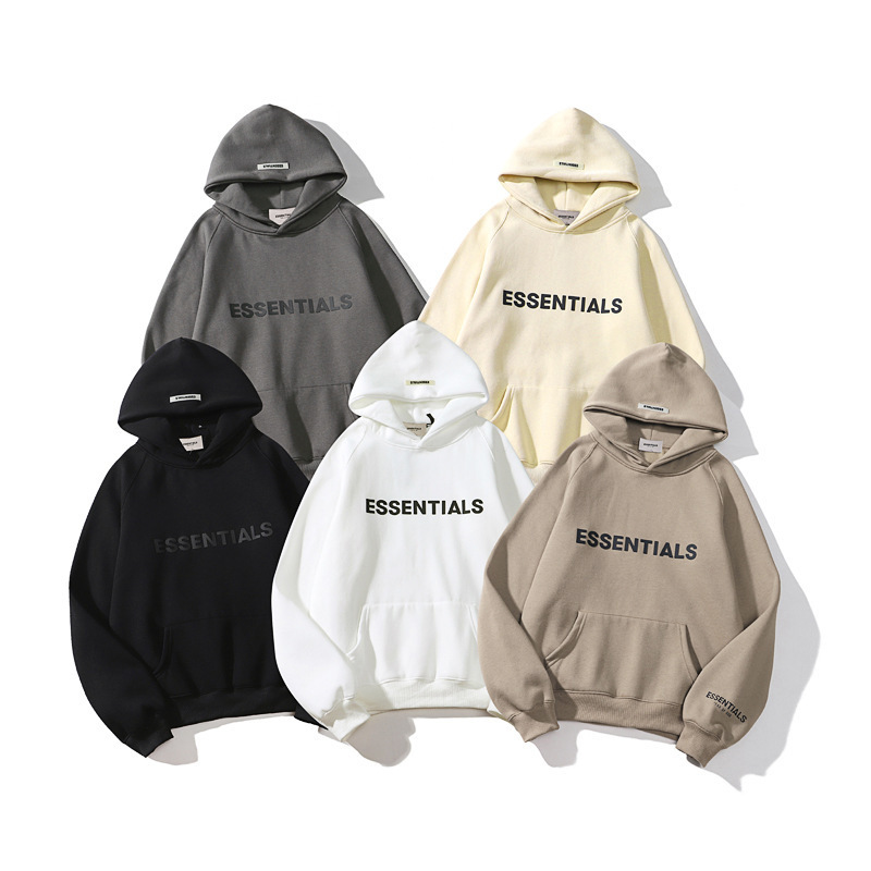 Fog European and American Essentials Rubber-Printed Three-Dimensional Letter Print Sweatshirt High Street Hoodie Unisex Couple's Jacket Fog European and American Essentials Rubber-Printed Three-Dimensional Letter Print Sweatshirt High Street Hoodie Unisex Couple's Jacket