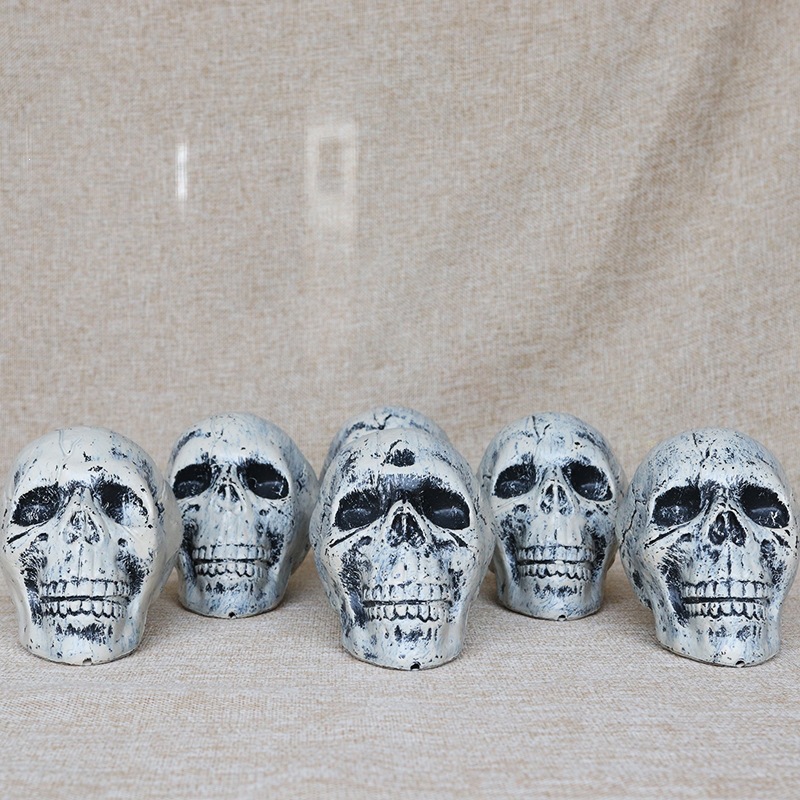 Decoración de Halloween calavera casa embrujada escape horrores decoración props calavera simulación colgante calavera image 4