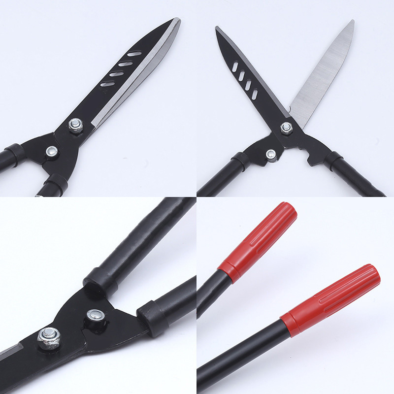 Tijeras de hierba verde jardinería mango de hierro Tijeras de césped tijeras de podar de acero al manganeso tijeras de jardín tijeras de acebo tijeras de té herramientas de poda