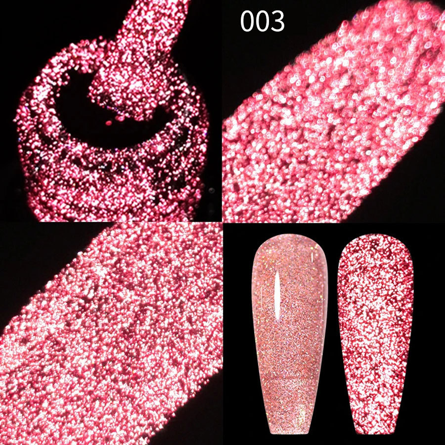 Gel UV con Brillo de Diamante Multicolor, Secado, Capa de sellado, Refuerzo para Salón de Uñas image 10