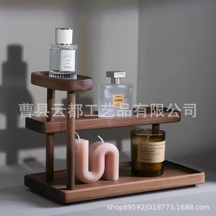 Spot multi-layer storage rack solid wood kitchen countertop spice…
