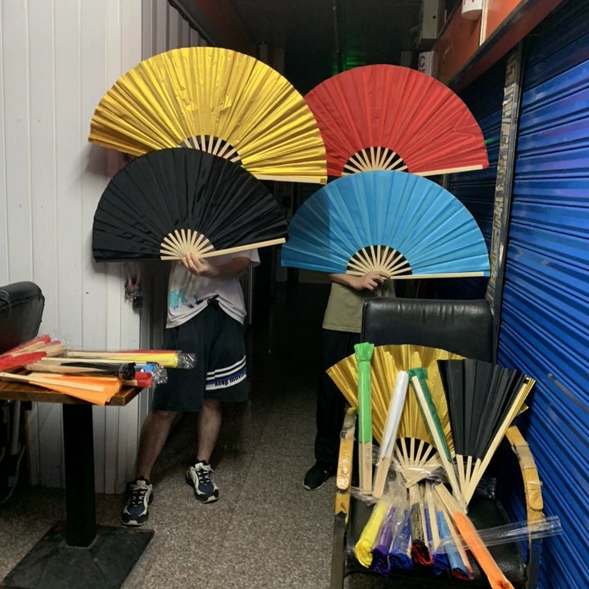 Двусторонний веер для оперы Сычуань, меняющий лицо, 10-15 реквизитов для танцев, ручной работы, античный черный, 47 см, готовый к выступлению по боевым искусствам, в наличии