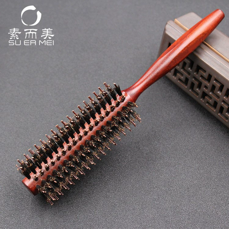 Factory wholesaler and beautiful bristles curls combed solid wood hair styling combed high -temperature wood comb