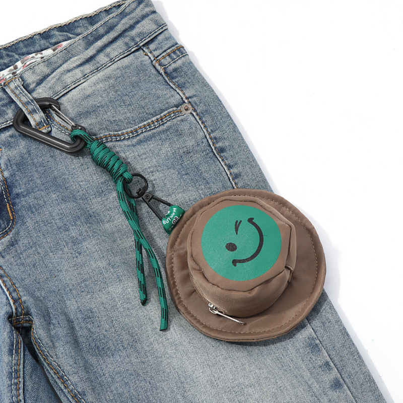 New Portable Storage Bag Coin Key Bag Printing LOGO Change Makeup Headphone Bag Printing Mini Bag Pendant