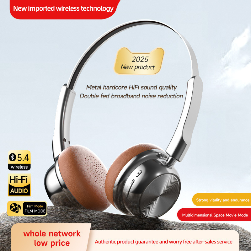 CR-20レトロなヘッドセットの小頭無線5.4 bluetooth 2025モデルは美ラード式芸術生を着ている|undefined