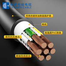 勝牌電線電纜電子線護套線高柔性拖鏈電纜硅膠線高溫線樣品