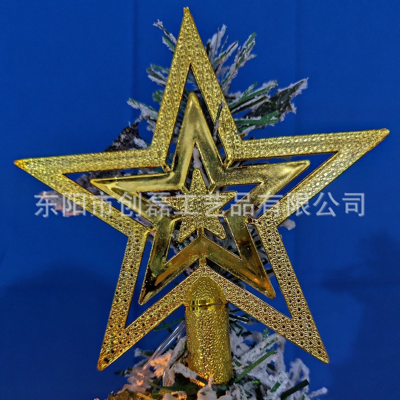 Árbol de Navidad plegable, decoración con bolas doradas y plateadas, 7ft, al por mayor