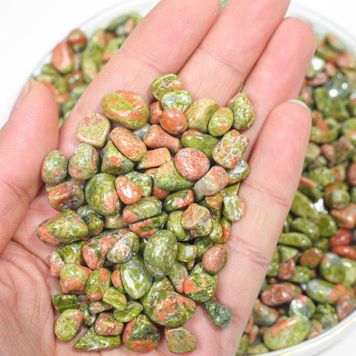 Flowers and green / 3-5mm 100g