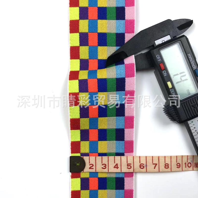 Banda elástica de color de nylon directo de fábrica estilo étnico jacquard banda elástica accesorios de ropa banda elástica banda de Goma elástica