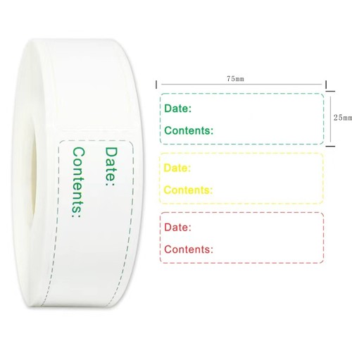 1X3 inch vinyl waterproof oil-discharging refrigerated storage refrigerator storage no residue adhesive removable self-adhesive sticker