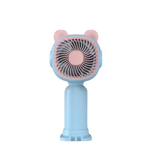 2024 Handheld Small Fan Portable Mobile Phone Stand Desktop Cartoon Mini Fan Charging Student Fan Manufacturer