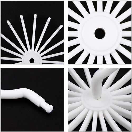 New Amazon Multi-layer White Export Scarf Rack Circular 360 Degree Rotating Plastic Tie Rack Storage Wholesale