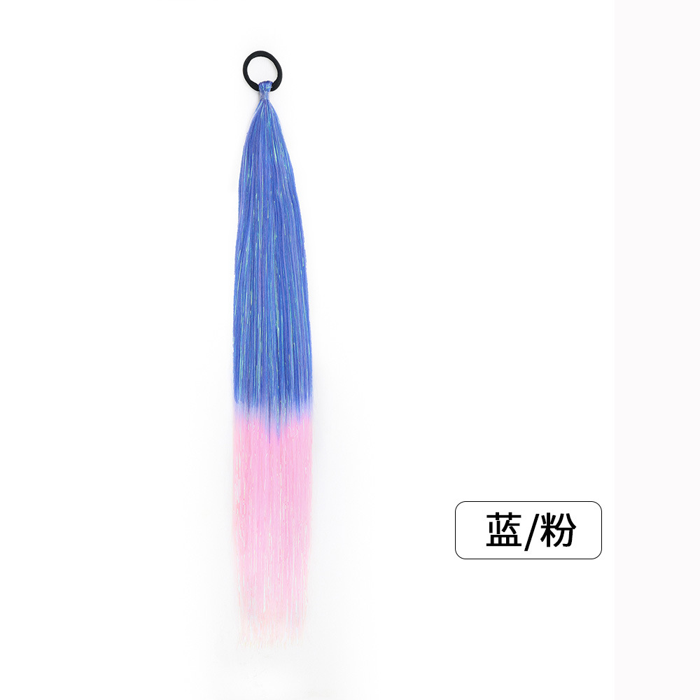 Venta al por mayor de hilo de oro y plata para comercio exterior, para pelucas y coletas de rastas EZ, de un solo hilo, con degradado de colores, para cabello trenzado DIY, hilo láser y trenzas grandes.