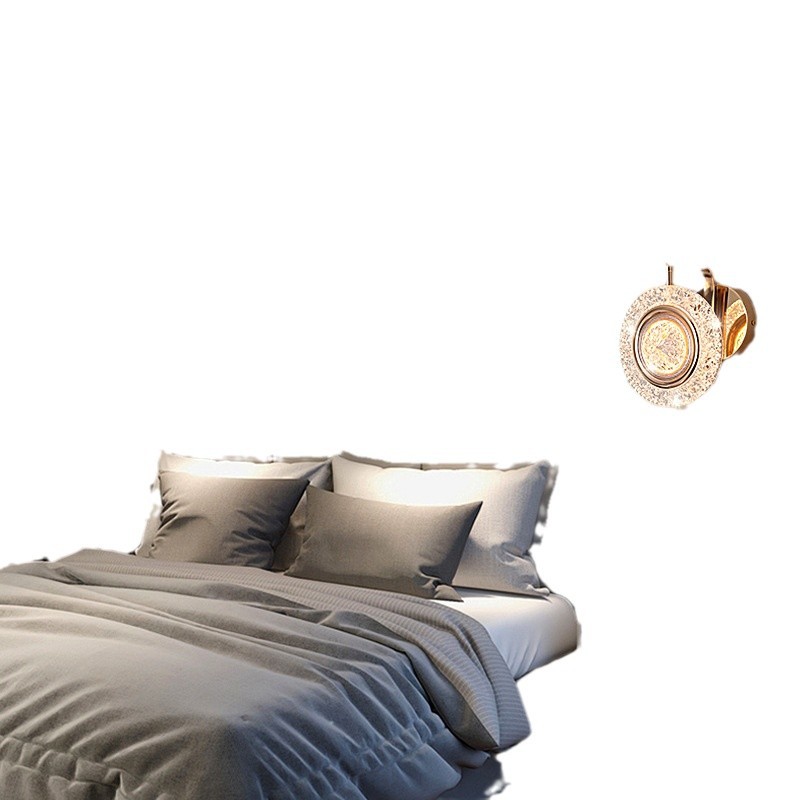 Moda 2025 lámparas simples escaleras de pared lujosas de fondo lujosas lámparas de cama de pared de dormitorio lámpara de sala de estar