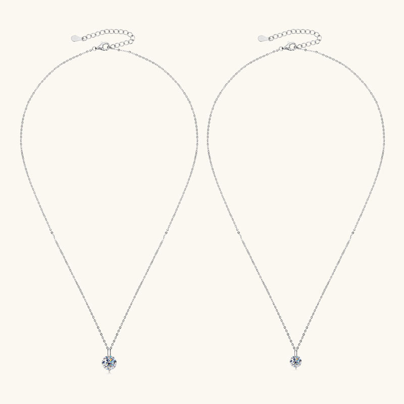 单钻莫桑石项链吊坠批发女