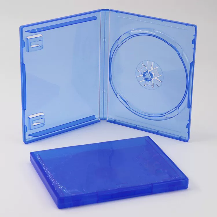 Transparent blue PS4 game packaging box single disc PS5 game storage box PS4 PS5 CD box game box