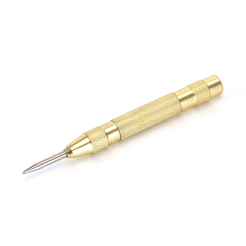 Cross-border automatic center punch high hardness metal spring window breaker manual dotting tool with cap woodworking positioning