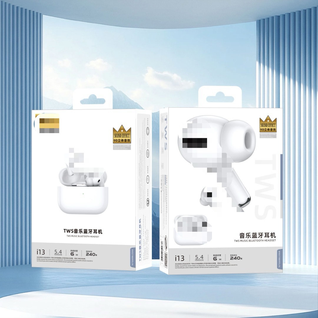 La fábrica tiene una versión neutral TWS de alta calidad. La pequeña caja blanca Auriculares Bluetooth inalámbricos binaurales con calidad de sonido sin pérdidas de 2/3/4/5 generación.