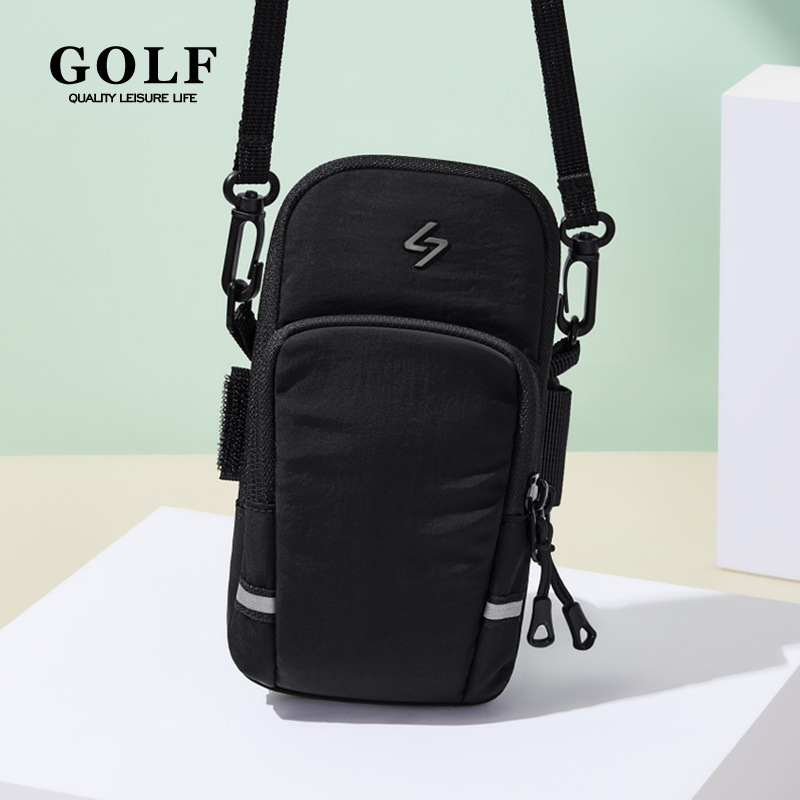 Golf Lightweight, Breathable, Simple Fitness Versatile Detachable Shoulder Strap Crossbody Shoulder Sports Arm Bag Running Mobile Phone Bag