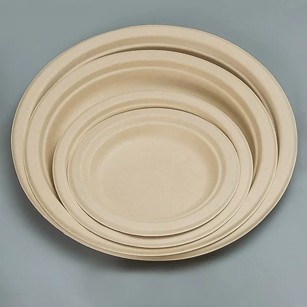 Cross-Border Foreign Trade Disposable Plates, Paper Plates for Picnics and Barbecues, Thickened Cake Plates for Home Use, Biodegradable Pulp Tableware