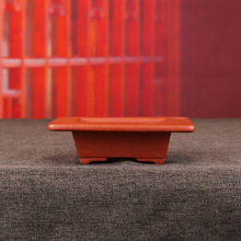 ZSS21张治诚精品半手工紫砂复古长方简约盆景透气吸水养花利器