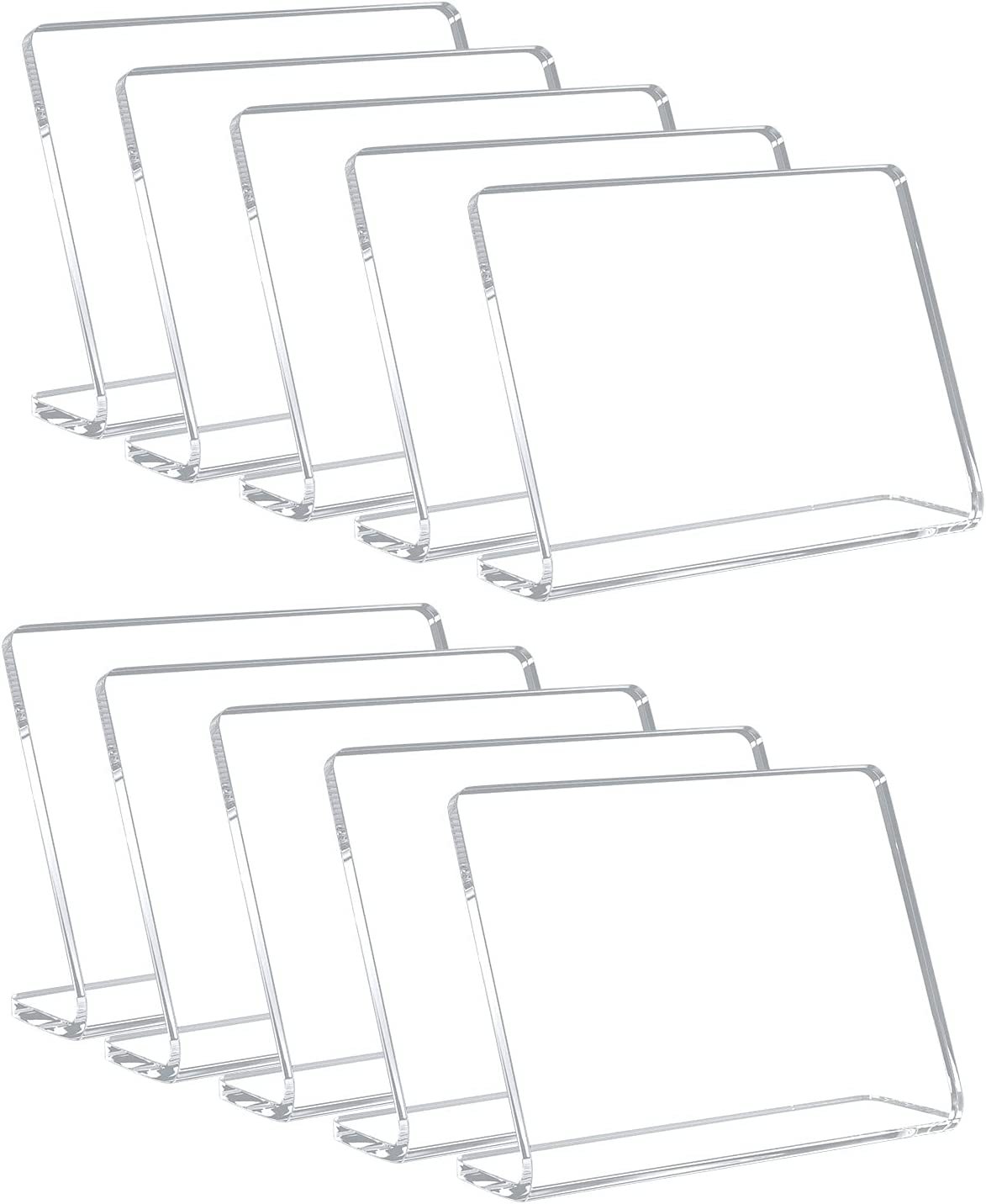 亚马逊爆款亚克力透明L型桌卡擦写台卡食品价格标牌留言牌展示牌