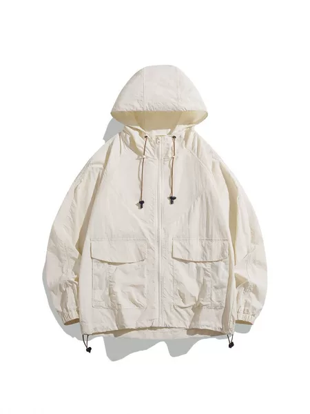 Hooded Sun Protection Clothing for Men, Summer Ice Silk Breathable Outdoor Skin Clothing for Women, Anti-Uv Upf50+ Couple's Trendy Brand Outerwear
