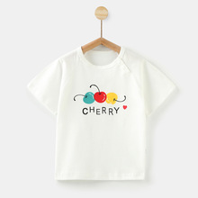 t恤衫婴儿上衣卡通文化衫男女宝宝小童服装66-120夏季纯棉短袖T恤