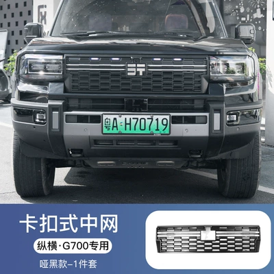 Jetour Zongheng G700 car front: Automobile anti-insect net - zongheng-g700-series-matte-black-center-grille1-piece-set