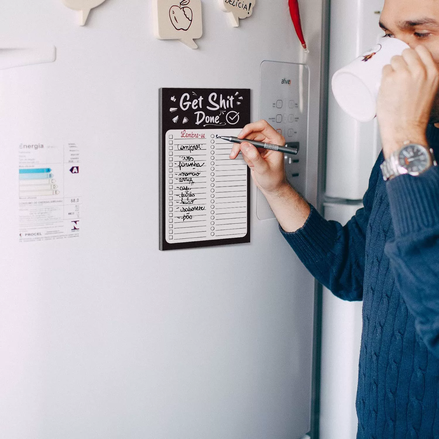 "Cross-border hot sale" magnetic notes book simple style refrigerator stickers to make various styles of magnetic notes book
